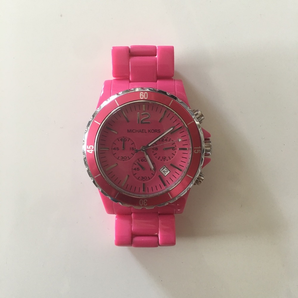 Pink Michael Kors watch